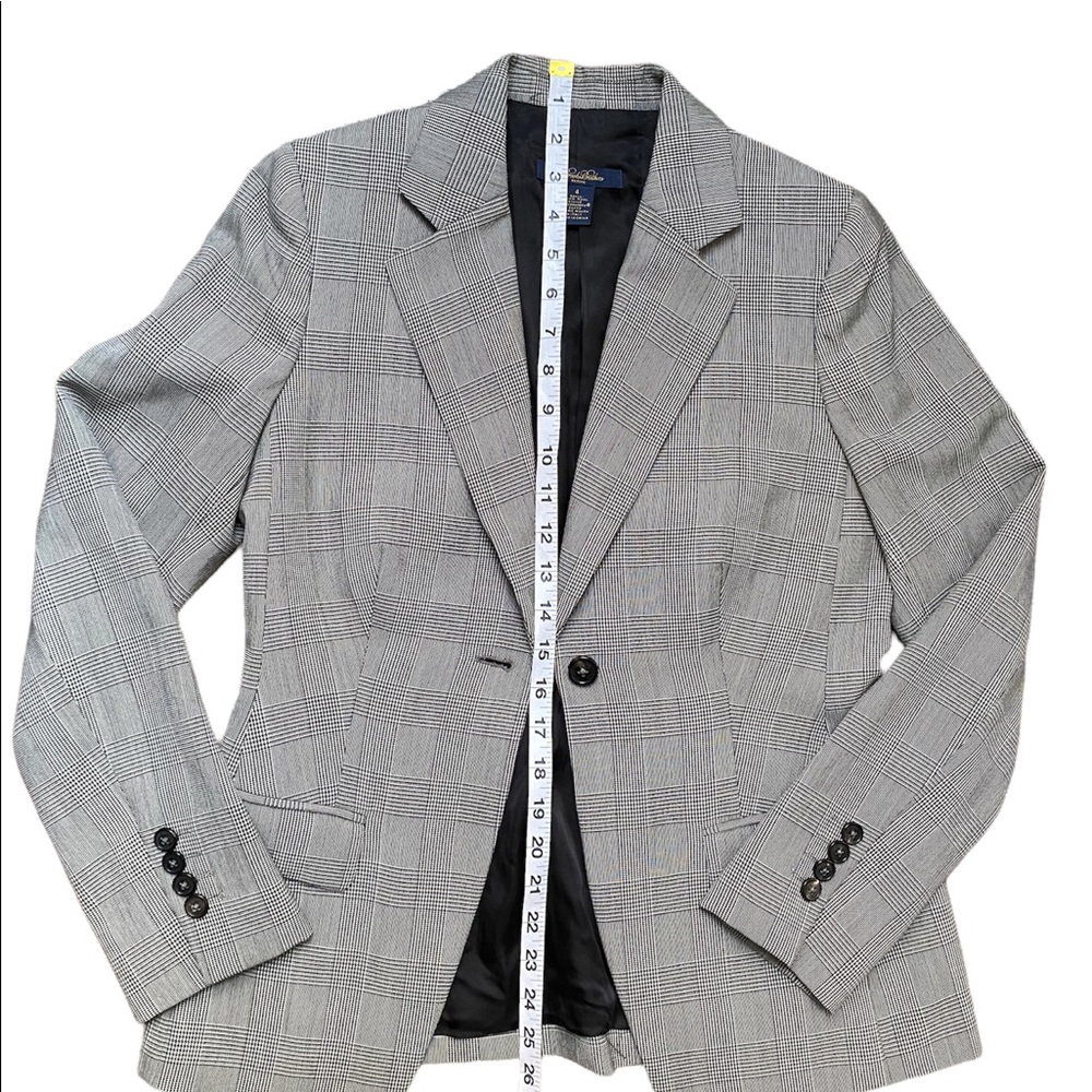 Brooks Brothers Petite Checked Wool Jacket